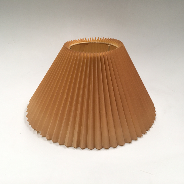 LAMPSHADE, Cone (Small) - Aged Pleated Wax Paper